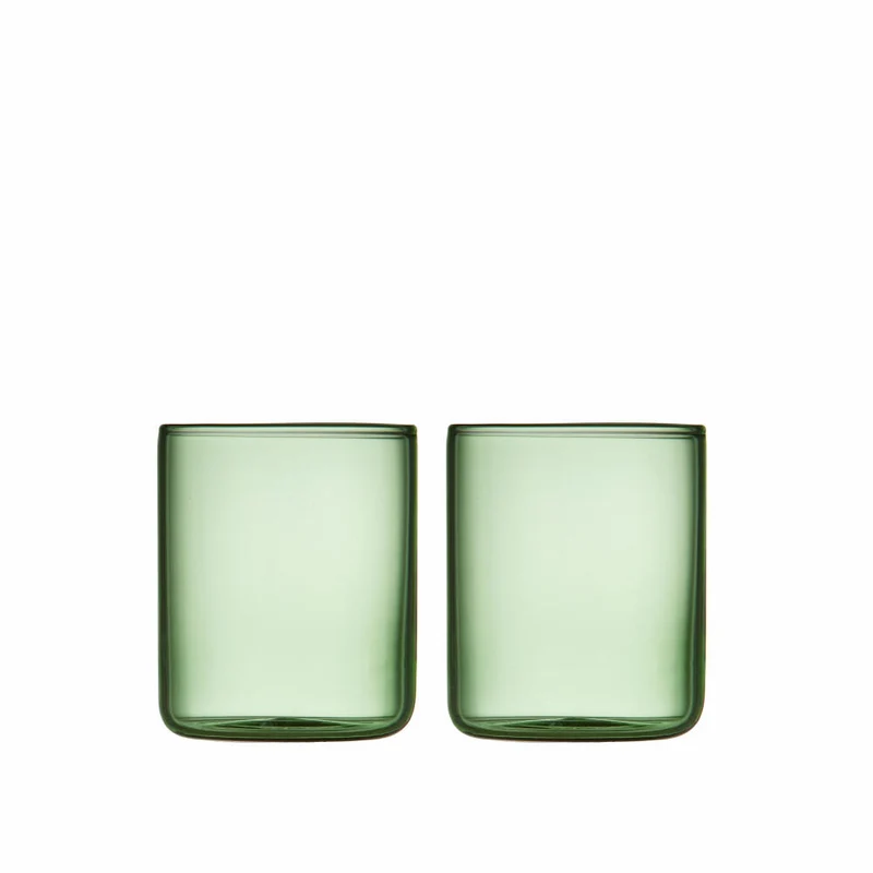 Lyngby Glas Messglas Torino 2er Set, Messbecher, Glas, Grün, 600 ml, 30201