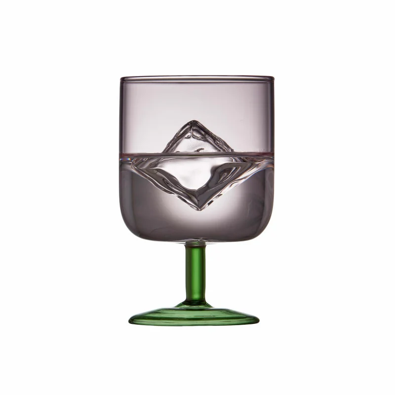 Lyngby Glas Weinglas Torino 2er Set, zweifarbig, Glas, Pink, Grün, 300 ml, 30205