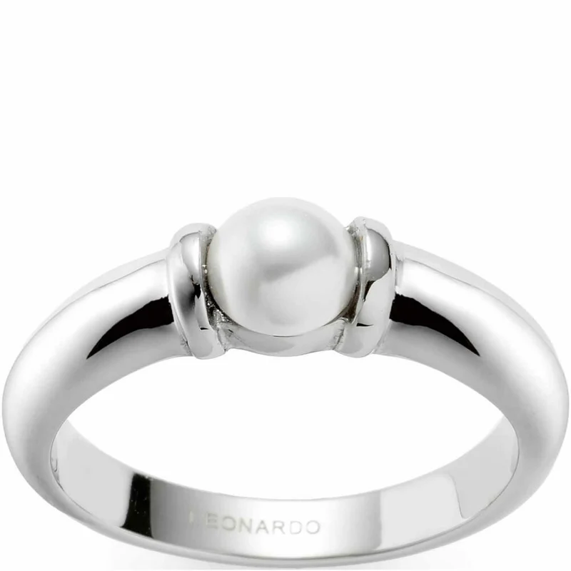 Leonardo Jewels Ring Almina, Fingerring, Fingerschmuck, Schmuck, Größe 18, Edelstahl, Silber, 023539