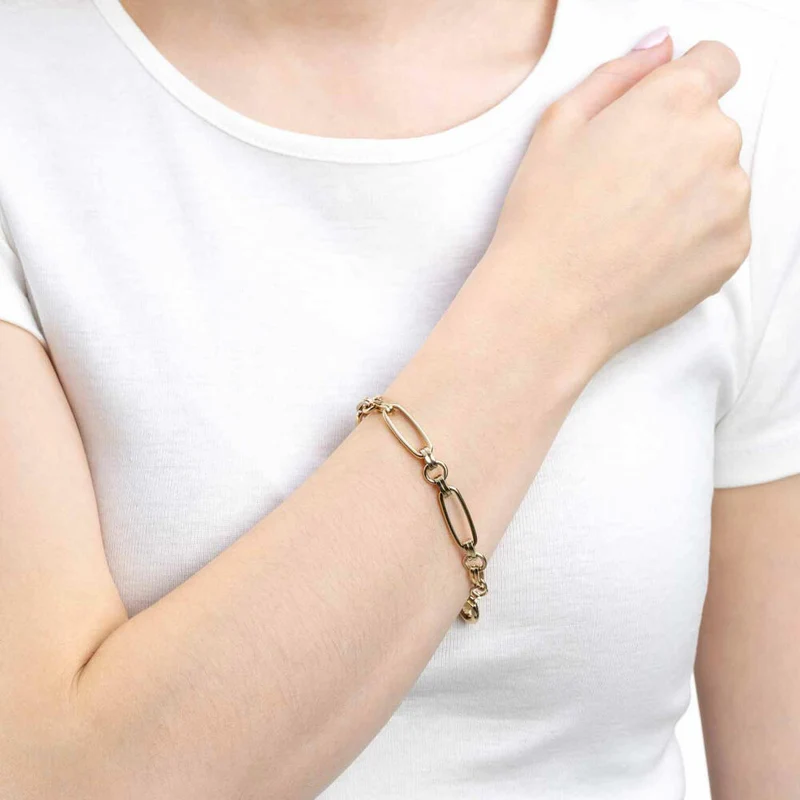 Leonardo Jewels Armband Mathilde Clip&Mix, Schmuckarmband, Armkette, Modeschmuck, Edelstahl IP Gold , 024267