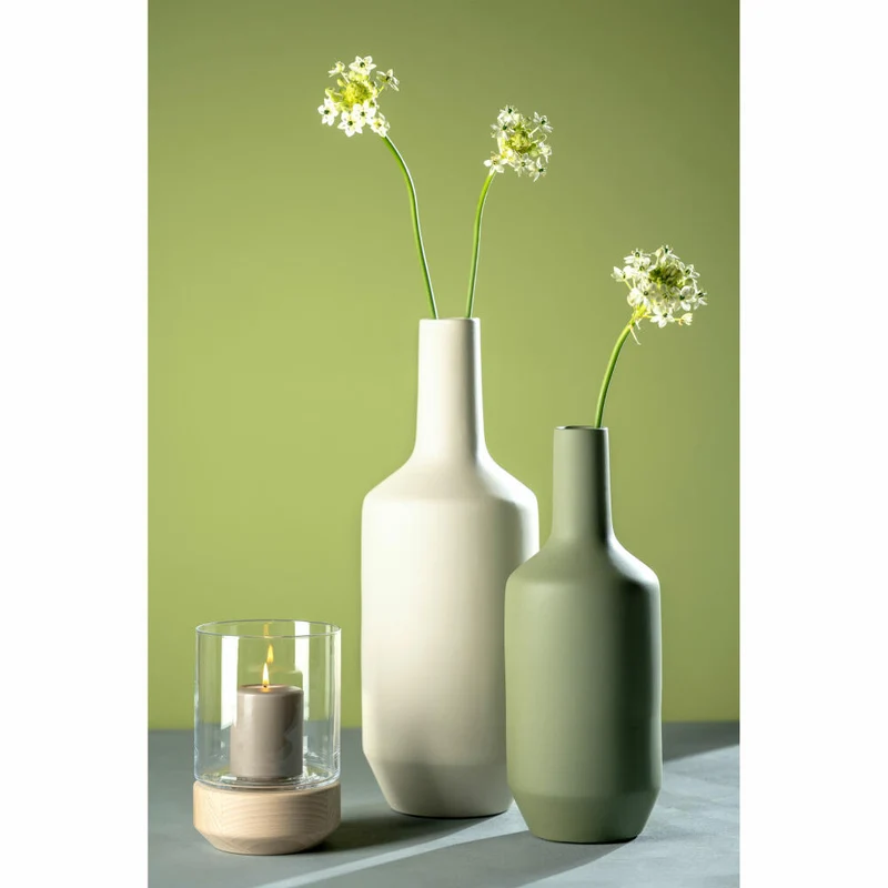 Leonardo Keramikvase Milano, Vase, Blumenvase, Dekovase, Keramik, Creme, H 50 cm, 026822