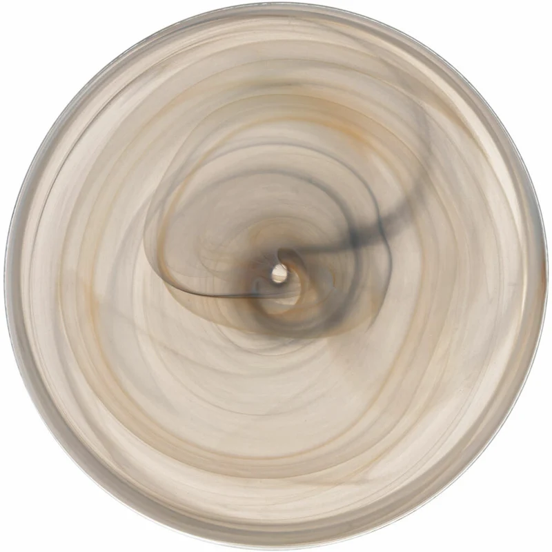 Leonardo Teller Alabastro, Speiseteller, Dekoteller, Glas, Beige / Schwarz, Ø 18 cm, 026789