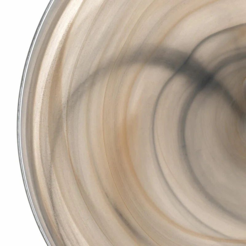 Leonardo Teller Alabastro, Speiseteller, Dekoteller, Glas, Beige / Schwarz, Ø 18 cm, 026789