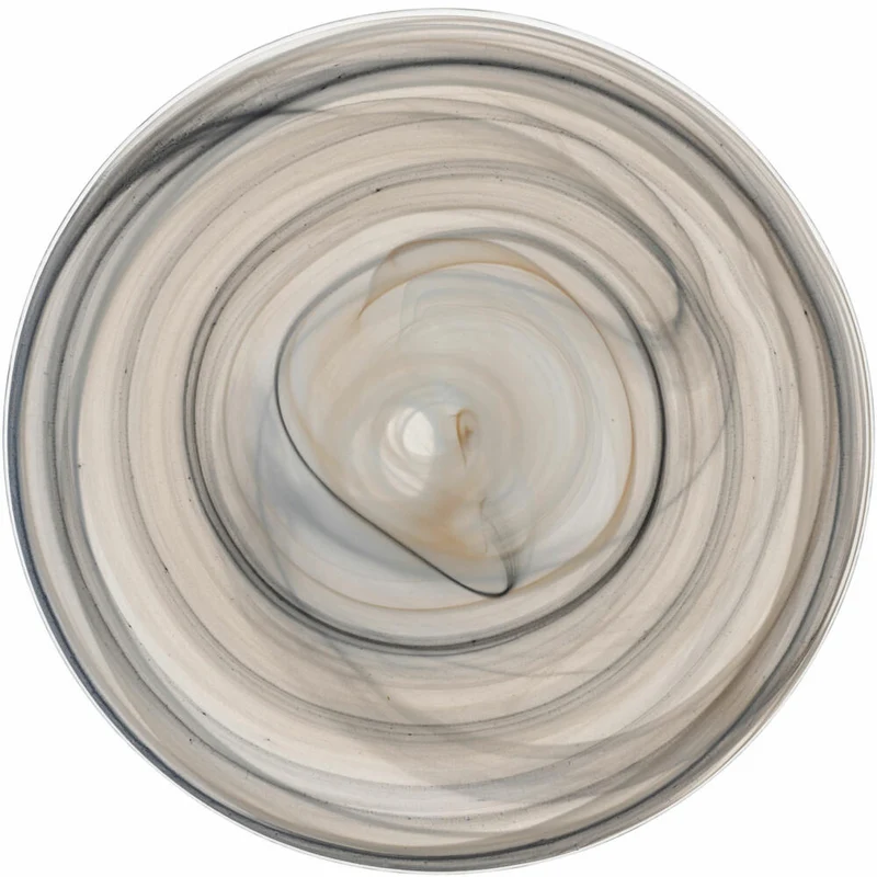 Leonardo Teller Alabastro, Speiseteller, Dekoteller, Glas, Beige / Schwarz, Ø 25 cm, 026791