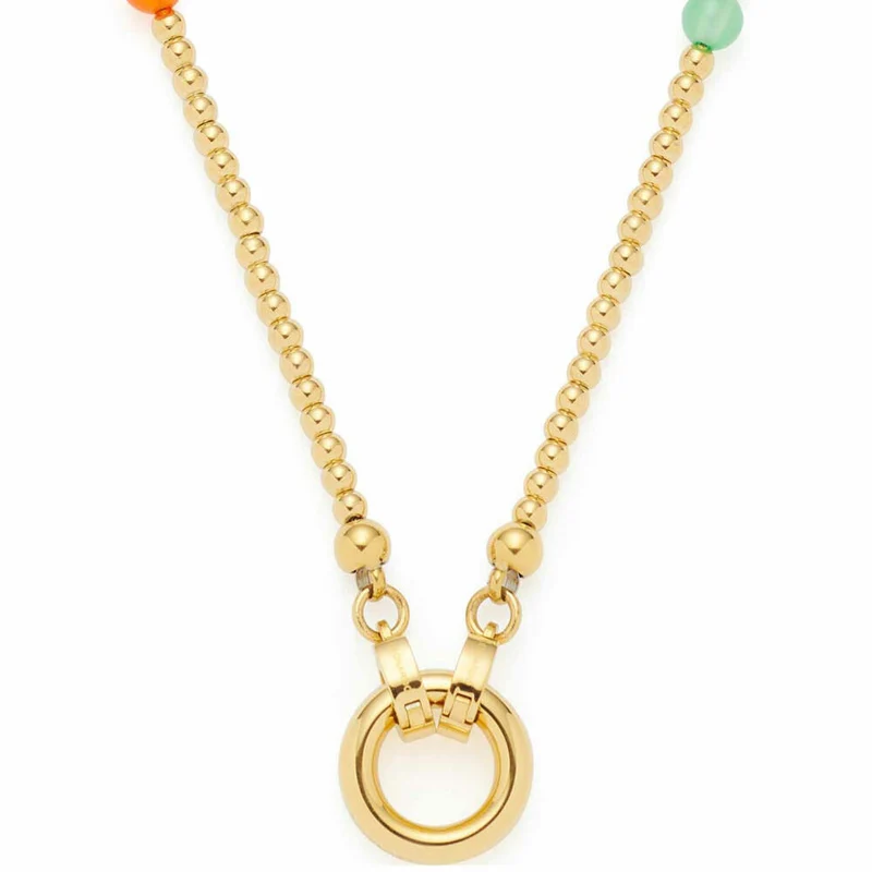 Leonardo Jewels Halskette 45 Smile Clip&Mix, Kette, Schmuckkette, Modeschmuck, Edelstahl IP Gold, Gold, 023749