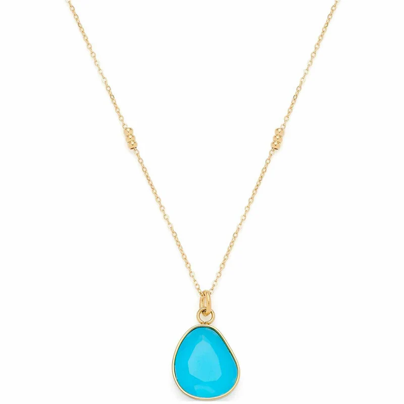 Leonardo Jewels Halskette Evi CIAO, Kette, Schmuckkette, Modeschmuck, Edelstahl IP Gold, Blau, 023798