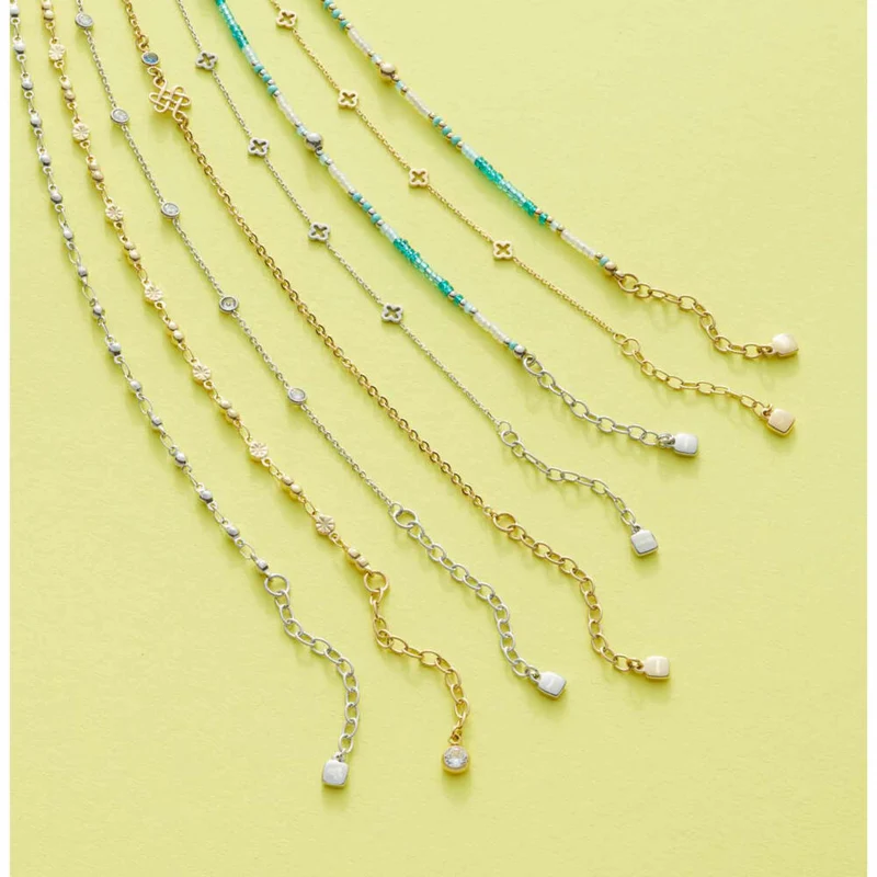 Leonardo Jewels Fußkettchen Gold Happy CIAO, Fußkette, Fußschmuck, Modeschmuck, Edelstahl IP Gold, Blau, 023860