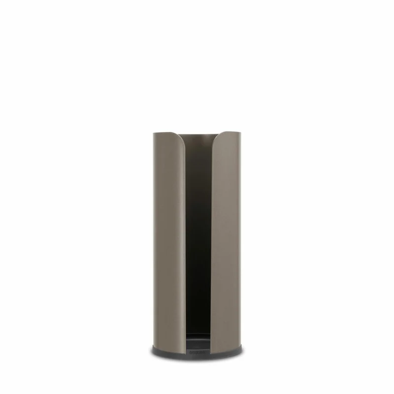 Brabantia Toilettenpapierständer ReNew, Ersatzrollenhalter, Klopapierhalter, WC-Ständer, Stahl, Platinum, 280542