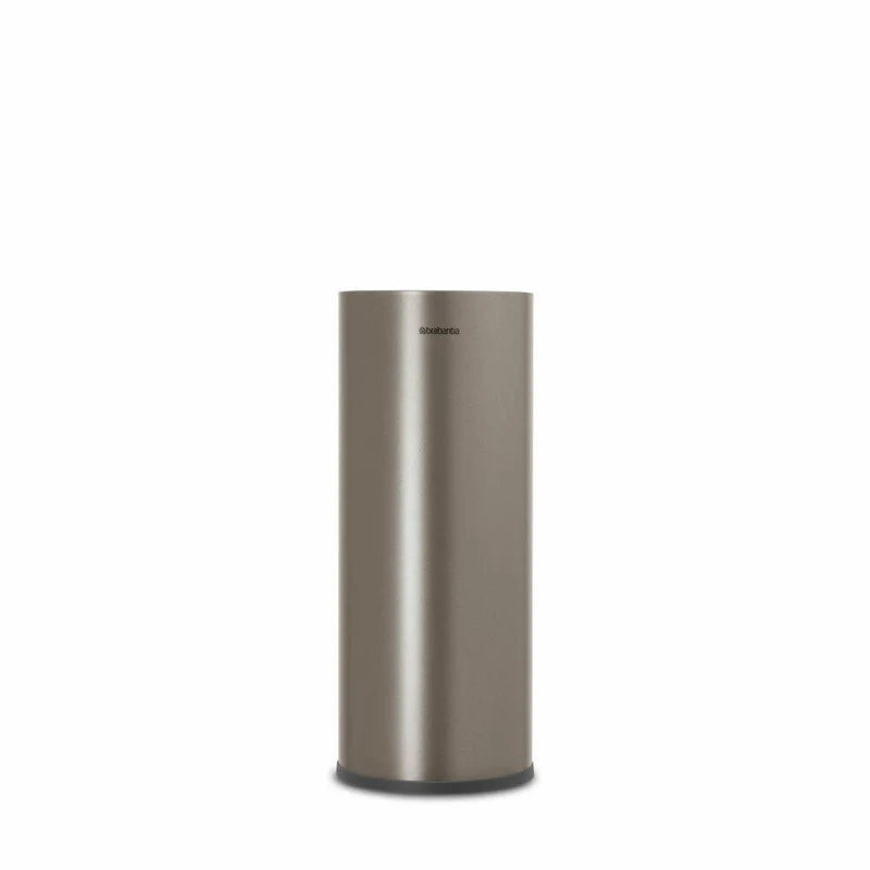 Brabantia Toilettenpapierständer ReNew, Ersatzrollenhalter, Klopapierhalter, WC-Ständer, Stahl, Platinum, 280542