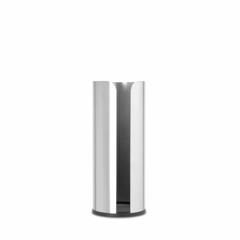 Brabantia Toilettenpapierständer ReNew, Ersatzrollenhalter, Klopapierhalter, WC-Ständer, Stahl, Matt Steel, 280566