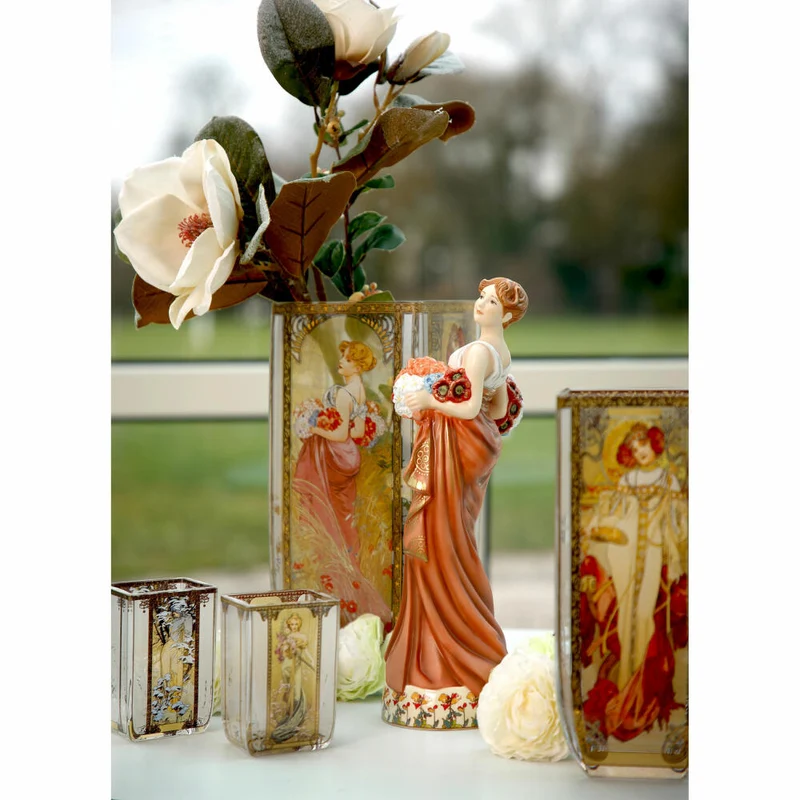 Goebel Figur Alphonse Mucha - Sommer, Artis Orbis, Porzellan, Bunt, Limited Edition, 32 cm, 67062031