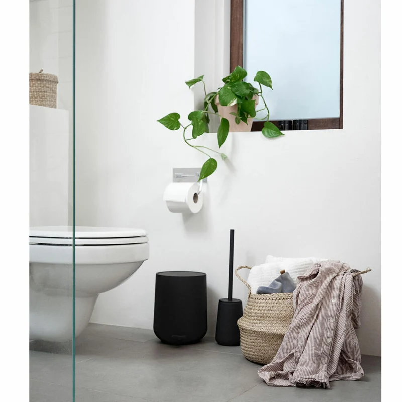 Zone Denmark Pedaleimer Nova, Treteimer, Mülleimer, Kosmetikeimer, Badeimer, ABS, Black, 5 L, 330130