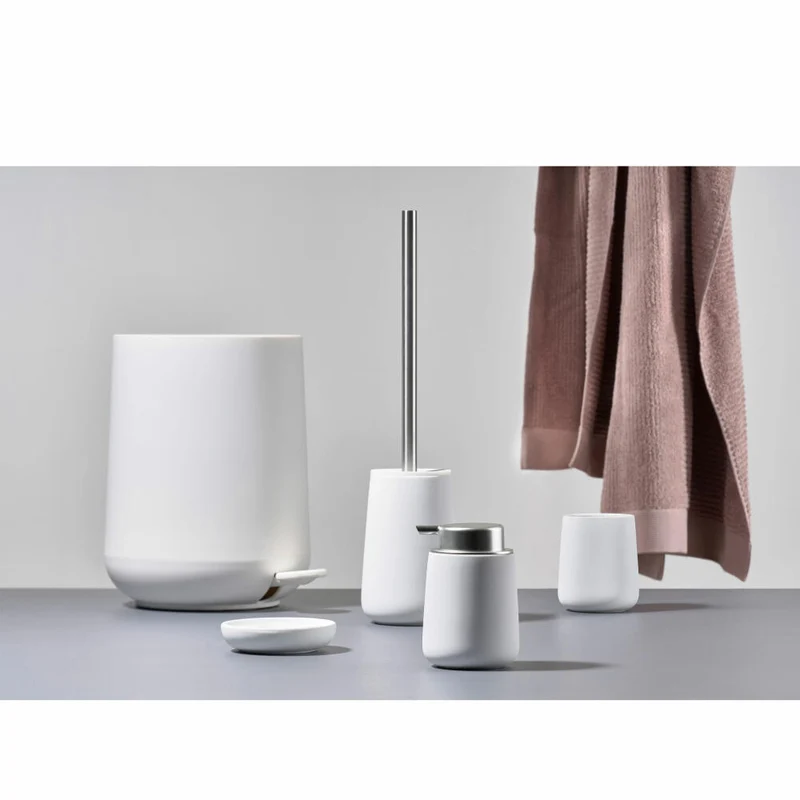Zone Denmark Pedaleimer Nova, Treteimer, Mülleimer, Kosmetikeimer, Badeimer, ABS, White, 5 L, 330132