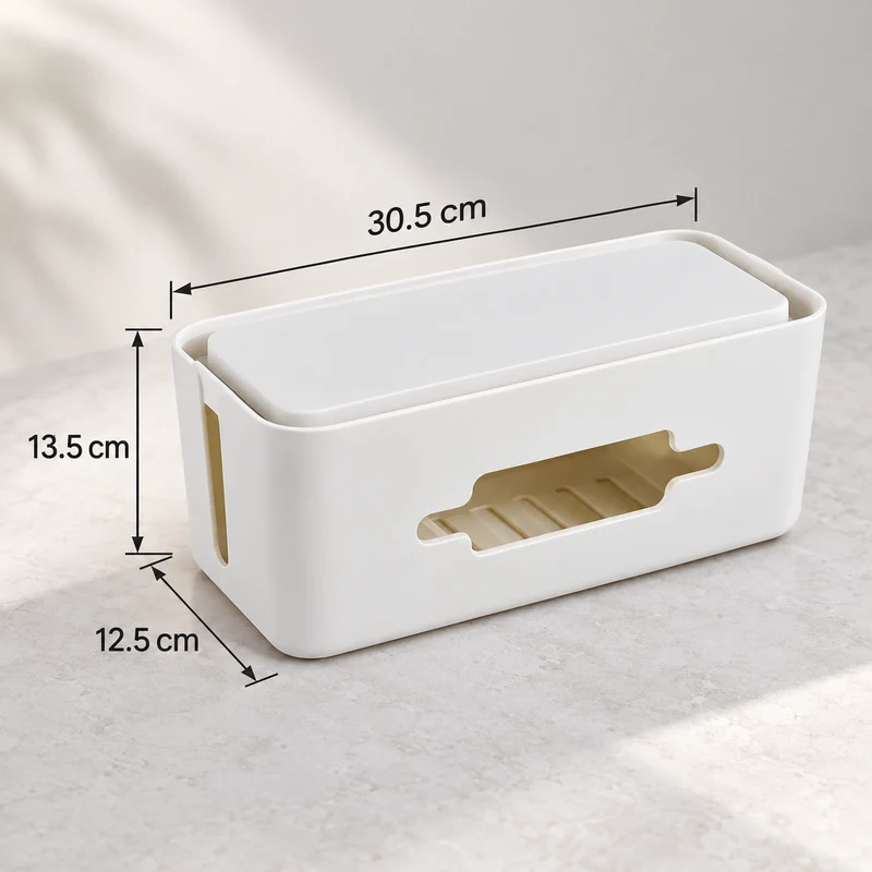 Storage Box and Organizer for Power Outlet