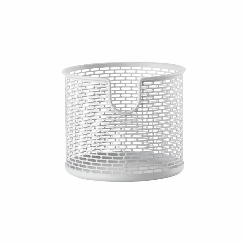 Zone Denmark Korb, Metallkorb, Aufbewahrungskorb, Make Up Organizer, Metall / Eisen, White, H 10 cm, 10573