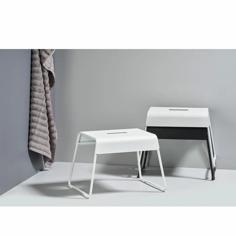 Zone Denmark Schemel A-Stool, Hocker, Trithocker, Fußbank, Metall, White, H 27.5 cm, 10580