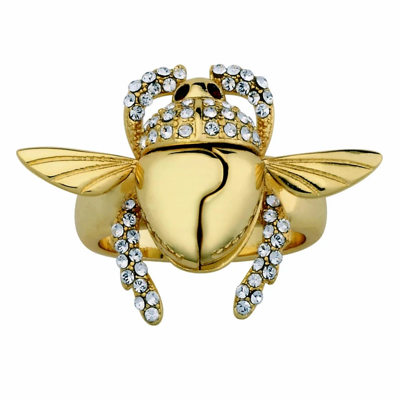 Goebel Aladdin Gold Scarabäus Ring, Disney, Käfer Ring, Schmuck, Gelbgold, 14 Karat, Größe 6, 12101681