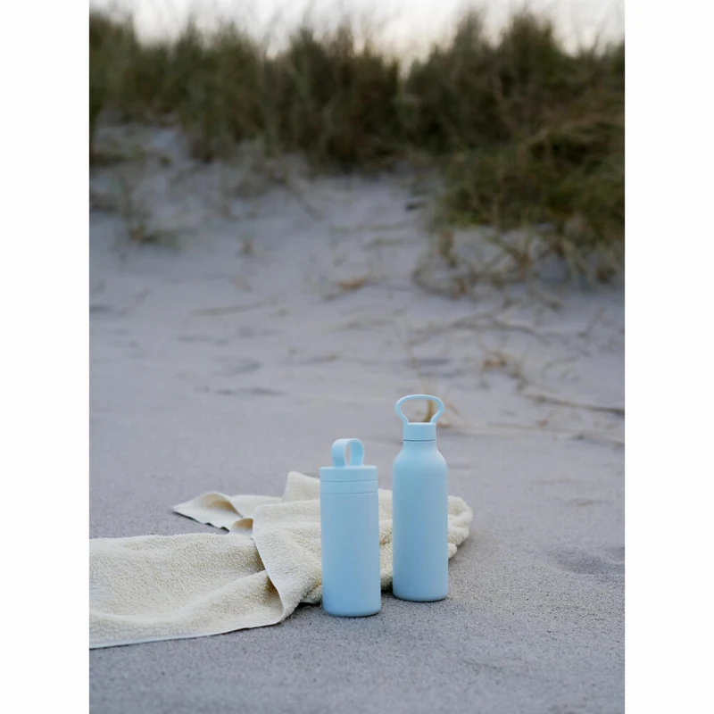 Stelton Thermobecher Tabi, Edelstahl, Kunststoff, Silikon, Soft Ice Blue, 400 ml, 370-1