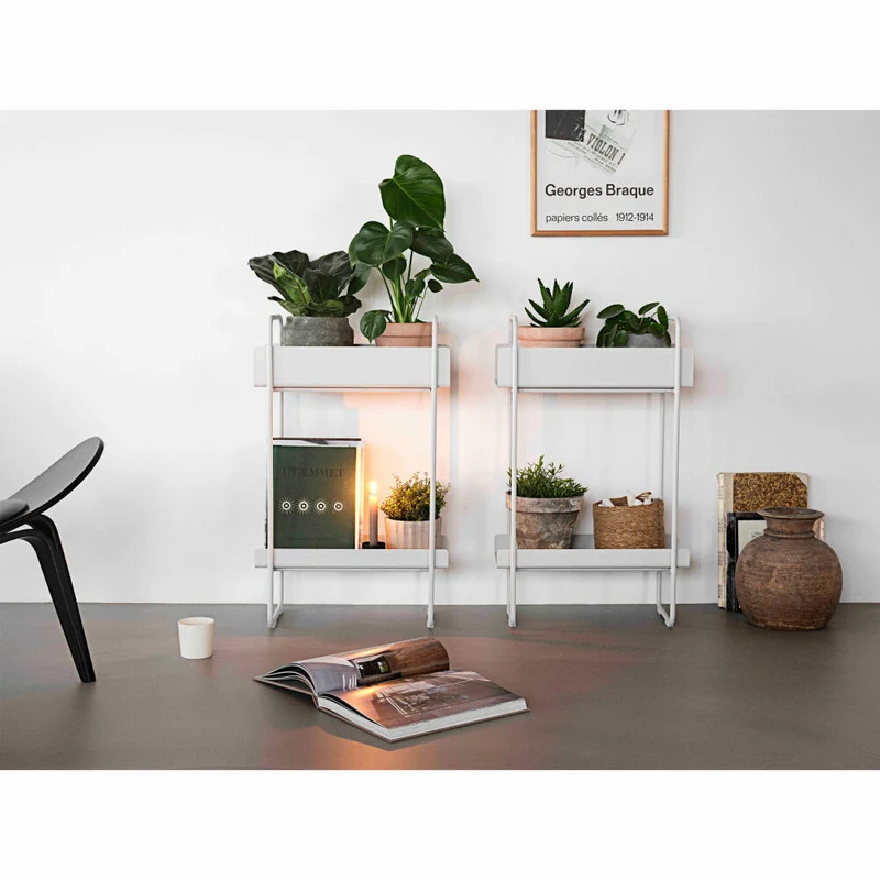Zone Denmark Konsolentisch A-Console Table, Beistelltisch, Flurtisch, Regal, Metall, Soft Grey, H 77.7 cm, 26992