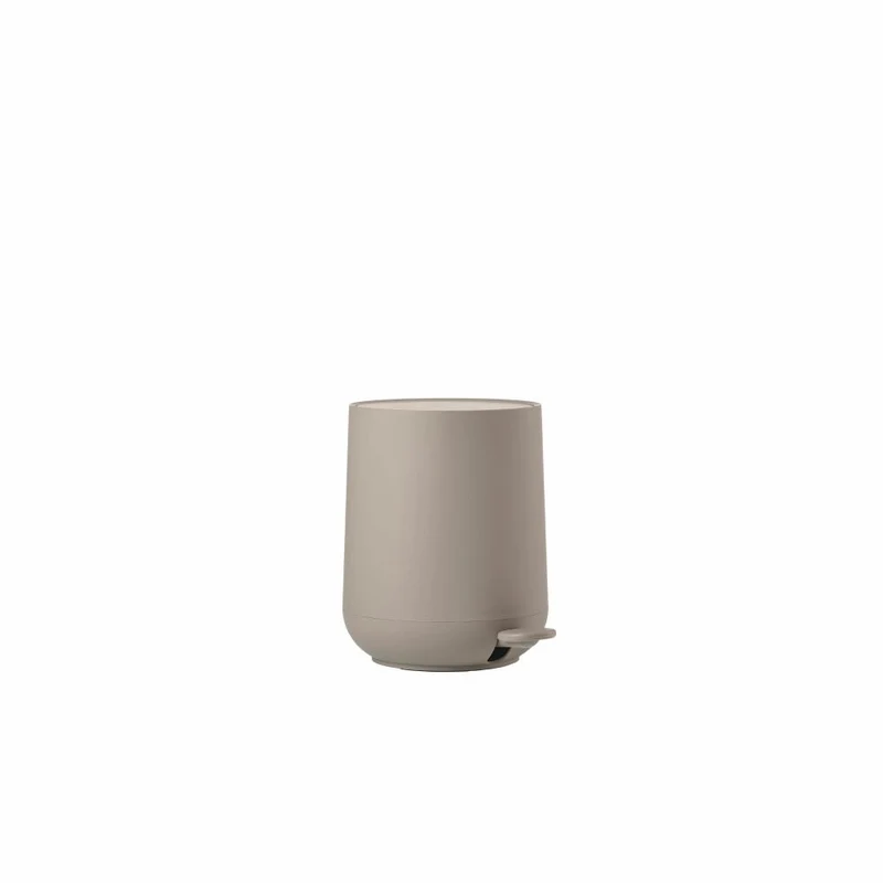 Zone Denmark Pedaleimer Nova, Treteimer, Mülleimer, Kosmetikeimer, Badeimer, ABS, Taupe, 3 L, 28089