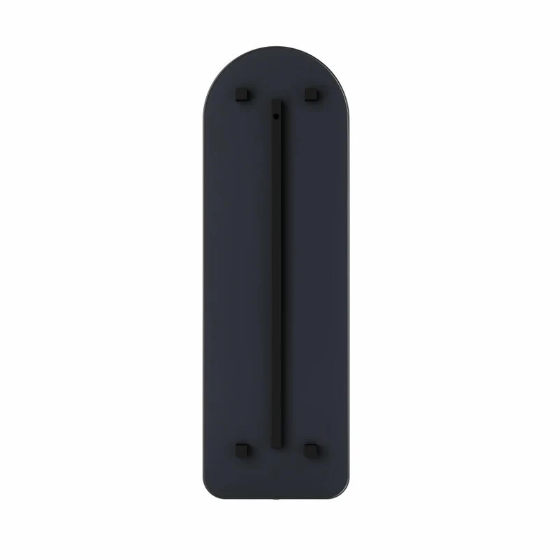 Umbra Standspiegel Hubba Gewölbt, Spiegel, Spiegelglas, Kunststoff, Titan, 51 x 158 cm, 1017062-378