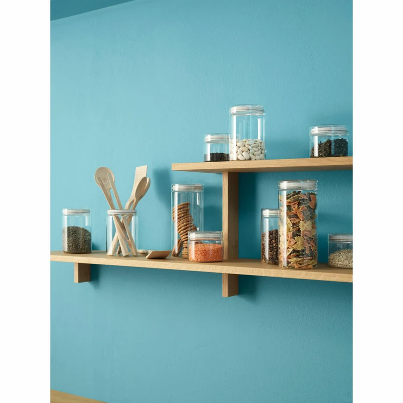 Rig-TIg Aufbewahrungsglas Store-It, Vorratsglas, Vorratsdose, Borosilikatglas, Light Grey, 1 L, Z00231-1