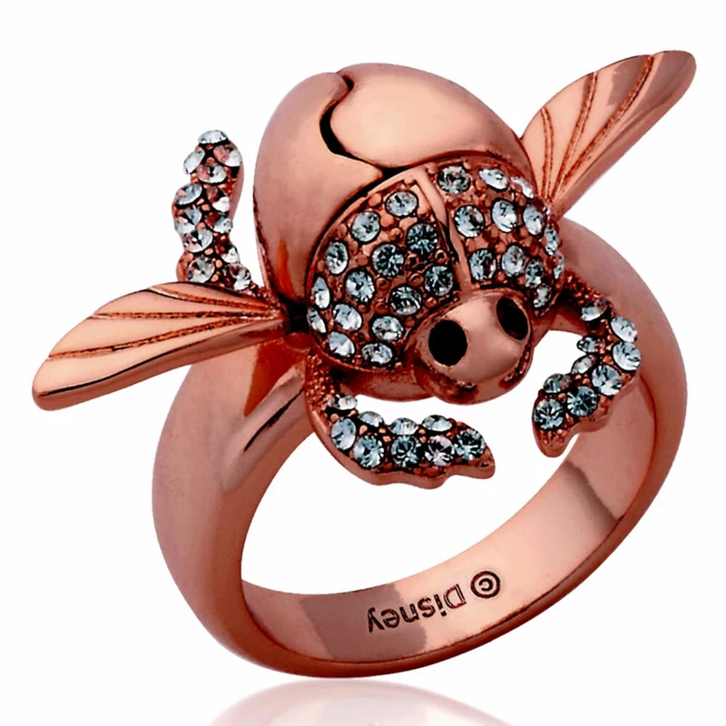 Goebel Aladdin Gold Scarabäus Ring, Disney, Käfer Ring, Schmuck, Rotgold, 14 Karat, Größe 8, 12101671
