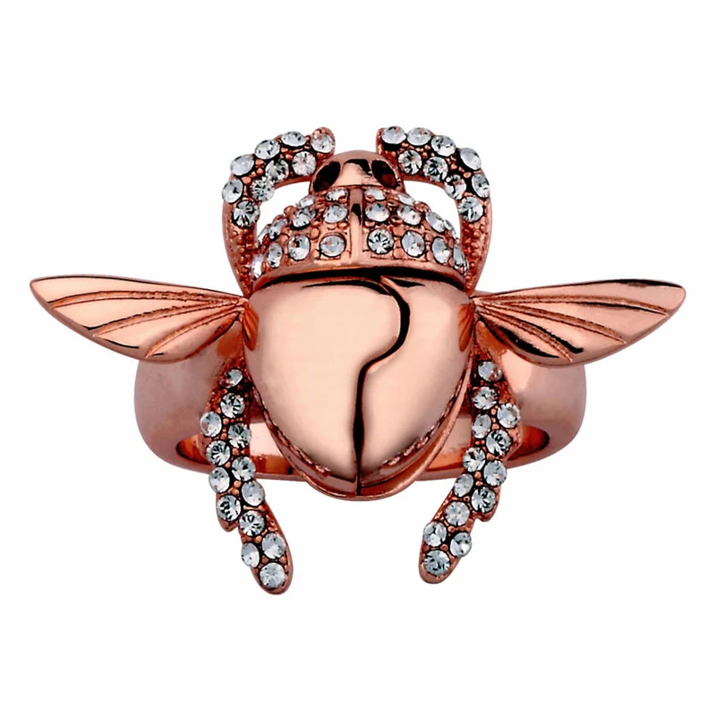 Goebel Aladdin Gold Scarabäus Ring, Disney, Käfer Ring, Schmuck, Rotgold, 14 Karat, Größe 6, 12101651