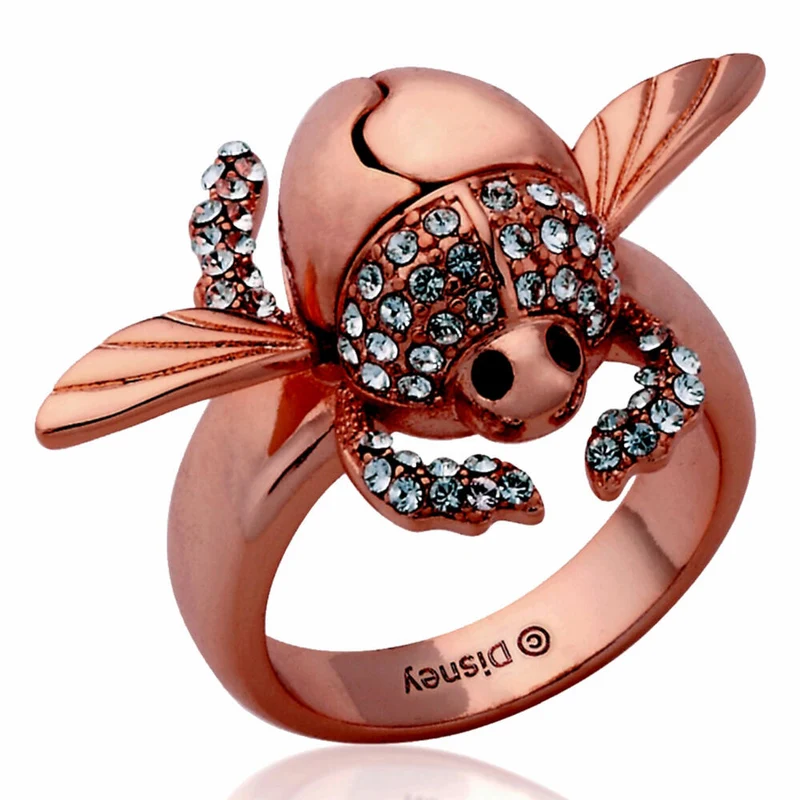 Goebel Aladdin Gold Scarabäus Ring, Disney, Käfer Ring, Schmuck, Rotgold, 14 Karat, Größe 6, 12101651