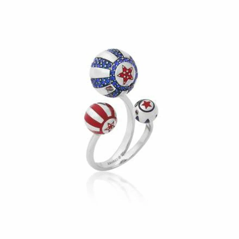 Goebel CK Zirkus Ball Ring Weißg. Couture Kingdom Dumbo Gold Messing vergoldet 12101561