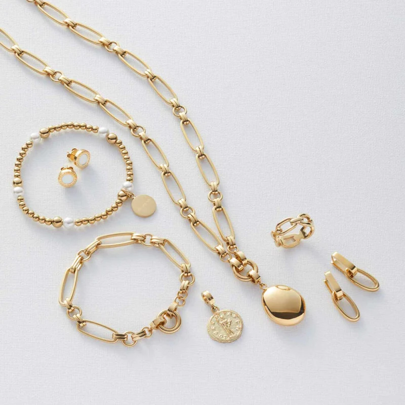 Leonardo Jewels Armband Mathilde, Schmuckarmband, Armkette, Modeschmuck, Edelstahl IP Gold, Gold, 024275