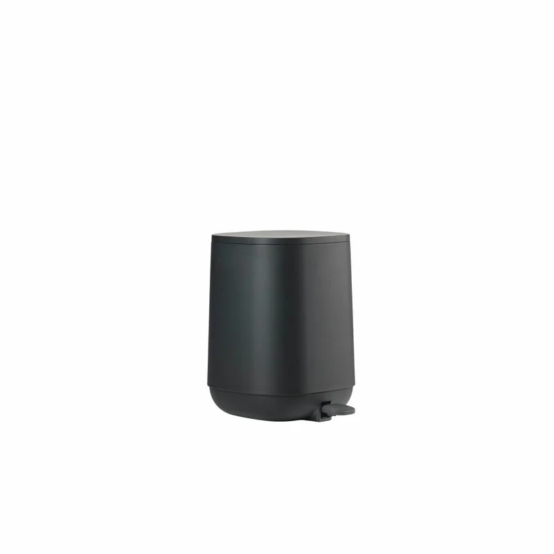 Zone Denmark Pedaleimer Time, Treteimer, Mülleimer, Kosmetikeimer, Badeimer, ABS, Black, 3 L, 28121