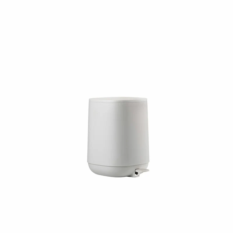 Zone Denmark Pedaleimer Time, Treteimer, Mülleimer, Kosmetikeimer, Badeimer, ABS, Soft Grey, 3 L, 28129