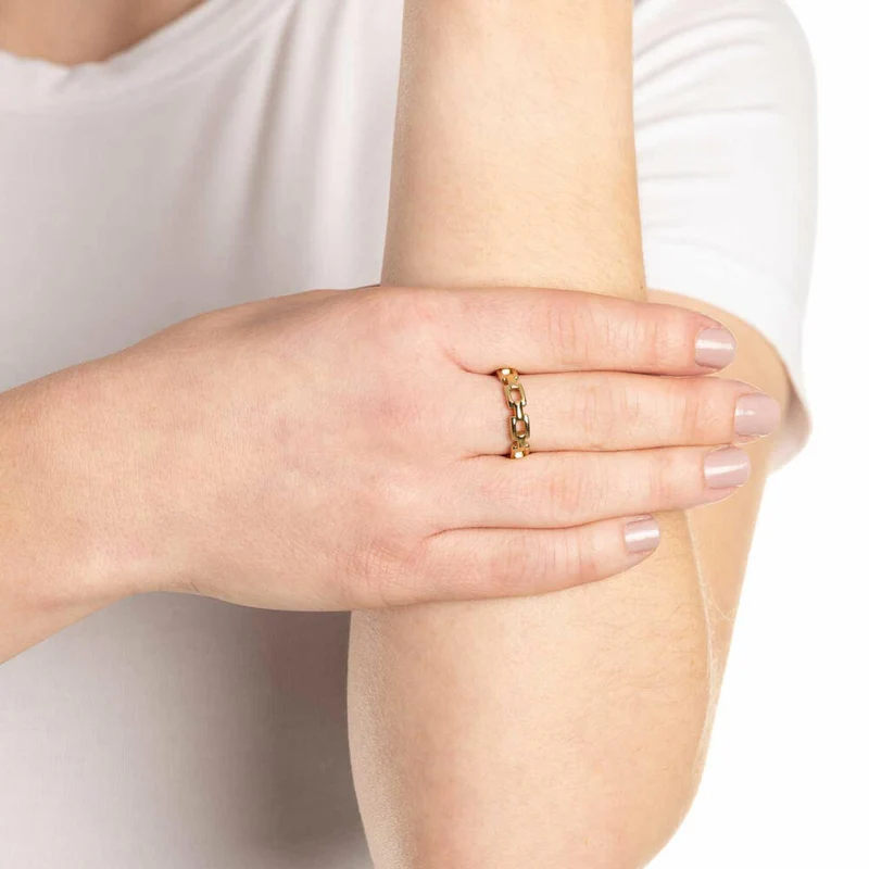 Leonardo Jewels Ring Rocky CIAO, Fingerschmuck, Edelstahl, Gold, Größe 19, 022976