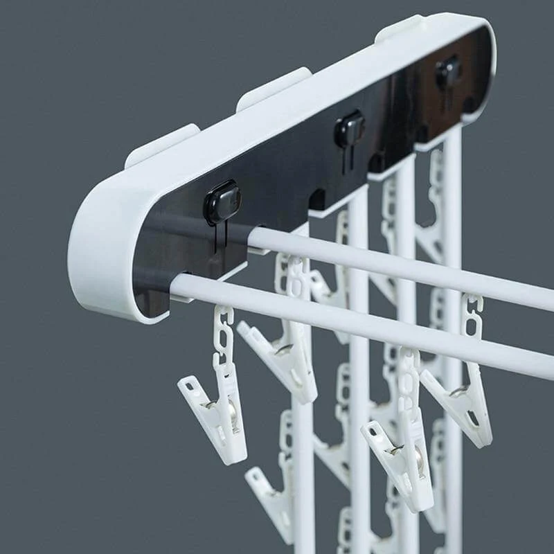 Wall-Mounted Folding Easy Drying Sock Hanger Rack
