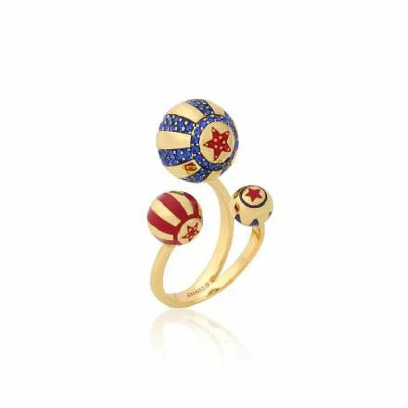 Goebel CK Zirkus Ball Ring Gelbg. Couture Kingdom Dumbo Gold Messing vergoldet 12101511