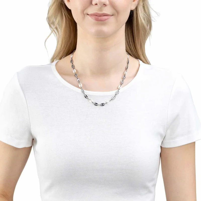 Leonardo Jewels Halskette Lindi, Kette, Schmuckkette, Modeschmuck, Edelstahl, Silber, 023541