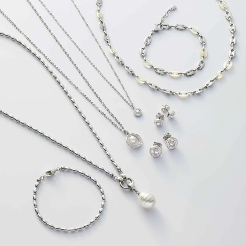 Leonardo Jewels Halskette Lindi, Kette, Schmuckkette, Modeschmuck, Edelstahl, Silber, 023541