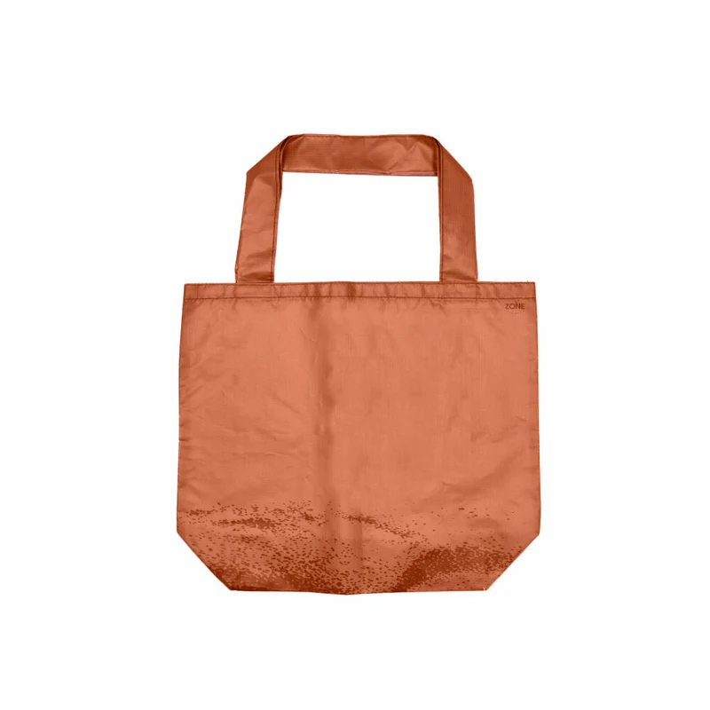 Zone Denmark Einkaufstasche Singles, Tragetasche, Tasche, Polyester, Terracotta / Squid, 20 x 28 cm, 24197