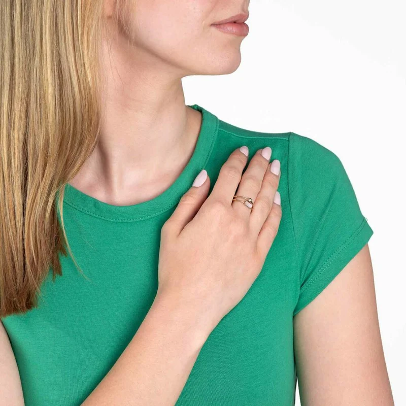 Leonardo Jewels Ring 19 Mela CIAO, Fingerring, Schmuck, Edelstahl IP Gold, MOP, Glas, 023329