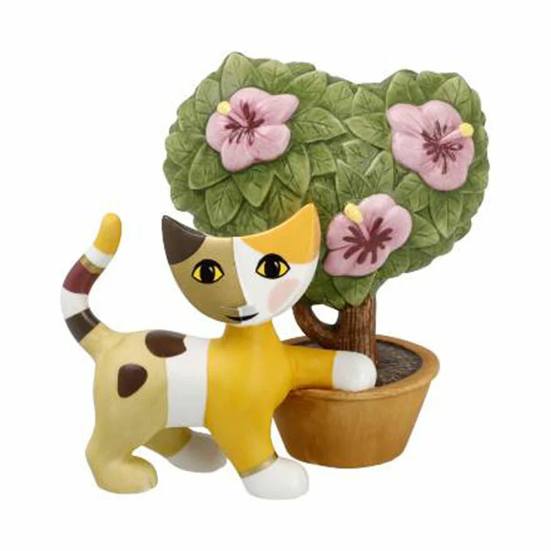 Goebel Figur Rosina Wachtmeister Katze Ibisco, Dekofigur, Dekoration, Biskuitporzellan, 31400891