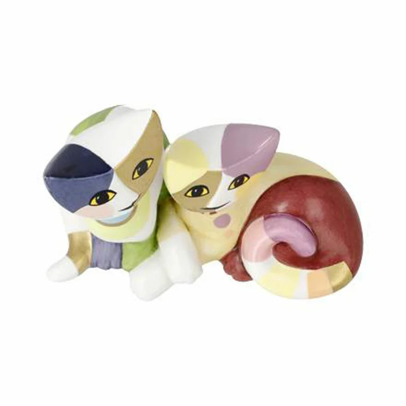 Goebel Figur Rosina Wachtmeister Minikatzen Tea e Tazio, Dekofigur, Dekoration, Biskuitporzellan, 31400941