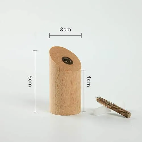 Nordic Wooden Easy Wall-Mounted Clothes Hanger