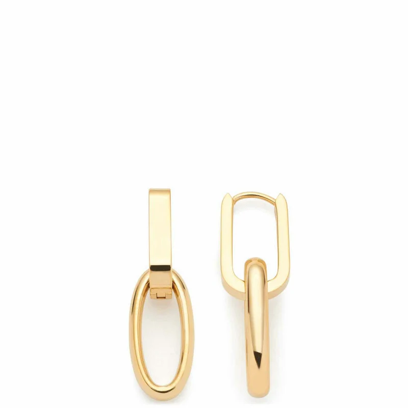 Leonardo Jewels Kreole Mathilde, Ohrring, Ohrhänger, Ohrschmuck, Schmuck, Edelstahl IP Gold , 024268