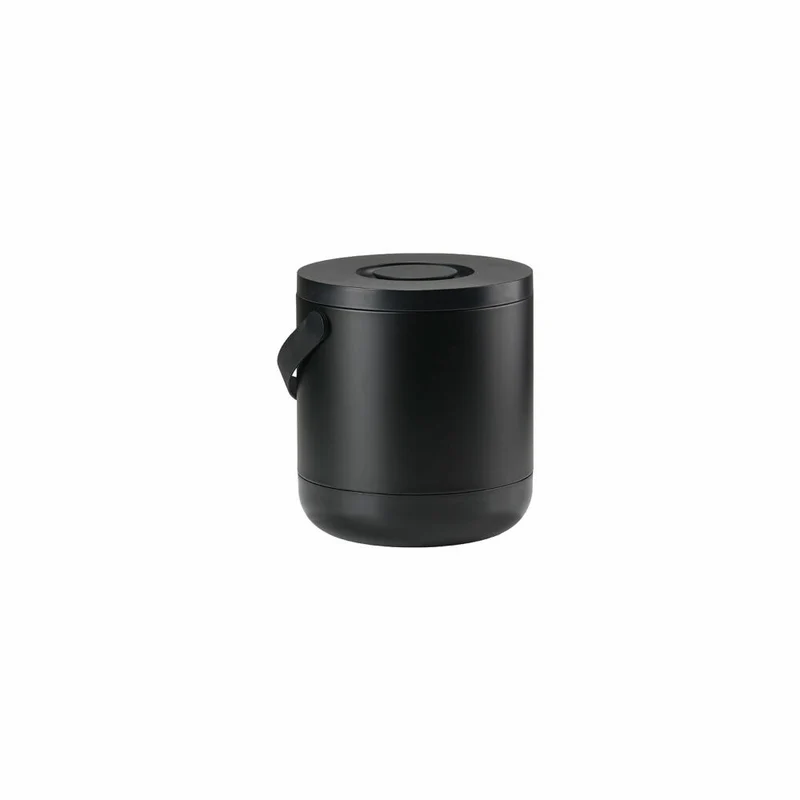 Zone Denmark Mülleimer Circular, Bio-Abfalleimer, Abfallbehälter, Tischeimer, ABS, Black, 15 L, 26507