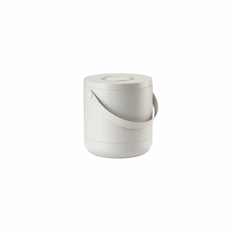Zone Denmark Mülleimer Circular, Bio-Abfalleimer, Abfallbehälter, Tischeimer, ABS, Warm Grey, 15 L, 26514