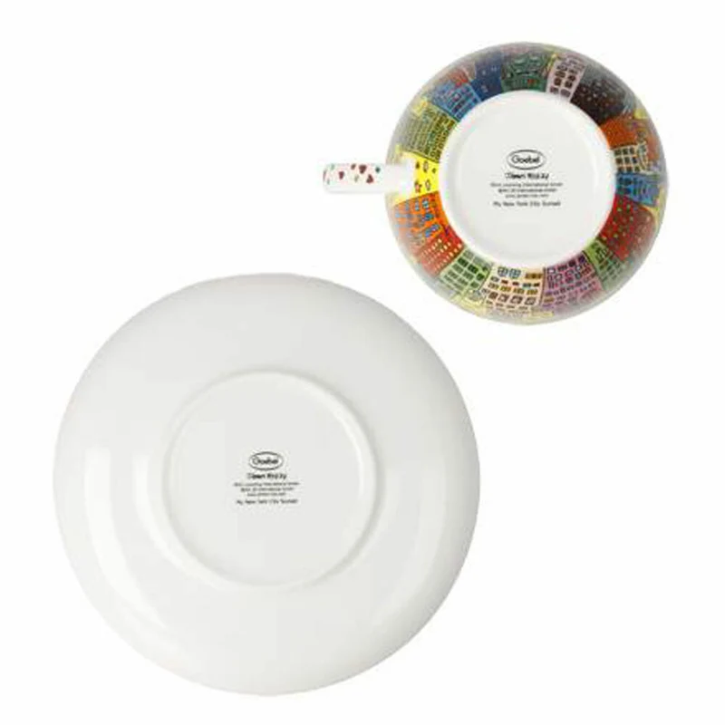 Goebel Milchkaffeetasse James Rizzi - My New York City Sunset, Tasse, Kaffeetasse, Teetasse, Fine Bone China, 26103311