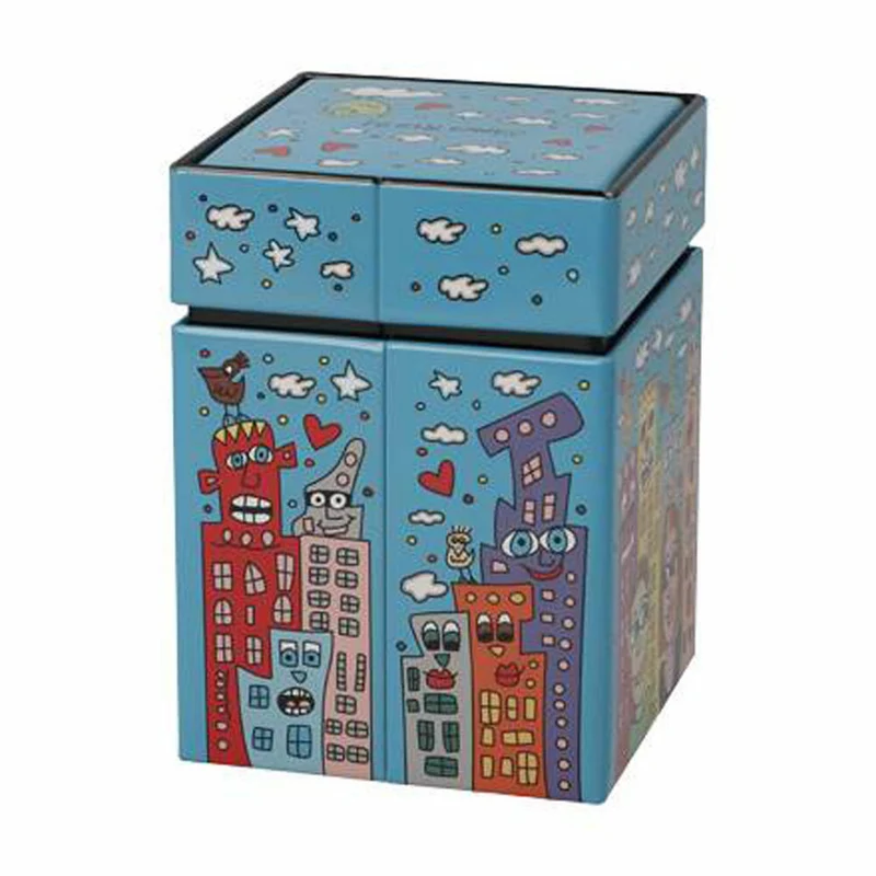 Goebel Teedose James Rizzi - Summer in the City, Aufbewahrungsdose, Tee Dose, Metall, 26103411