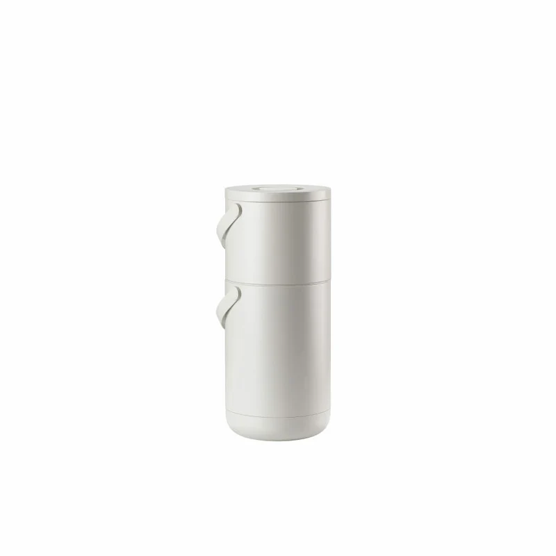 Zone Denmark Mülleimer Circular Set, Abfalleimer, Abfallbehälter, ABS, Warm Grey, 22 + 12 L, 26522
