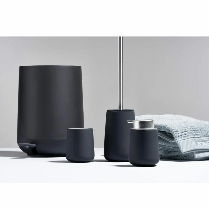 Zone Denmark Pedaleimer Nova, Treteimer, Mülleimer, Kosmetikeimer, Badeimer, ABS, Black, 3 L, 331971